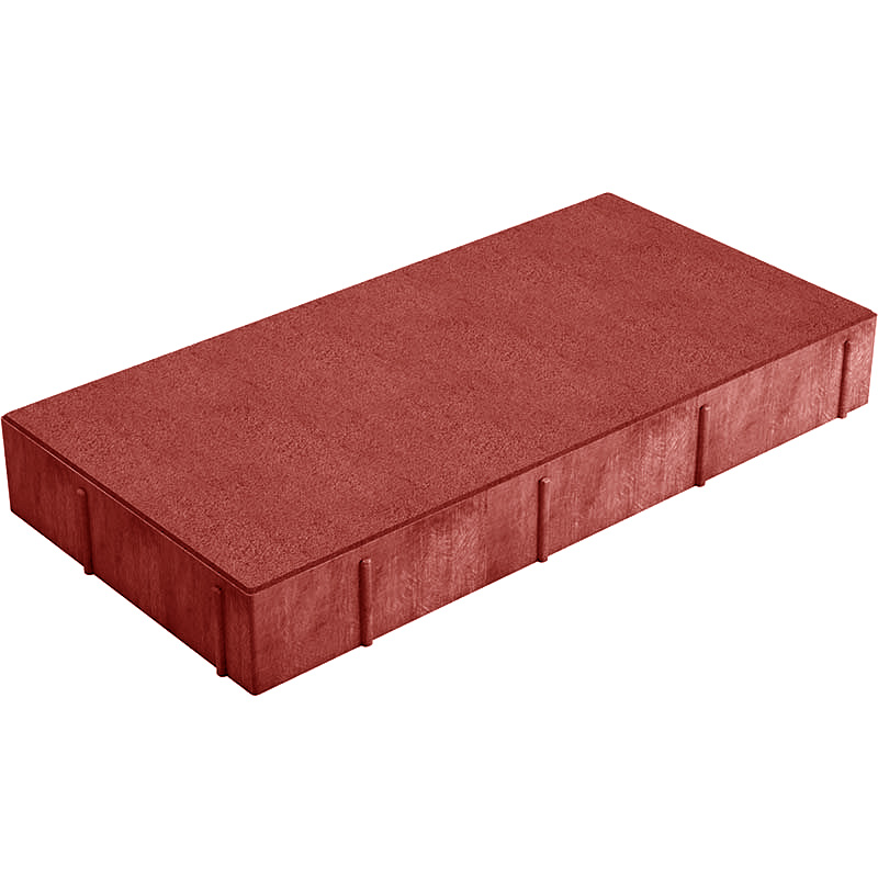 Плитка квадрат 150х300х80. Красный