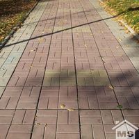 Тротуарная плитка 8 кирпичей 400х400х50 желтый
