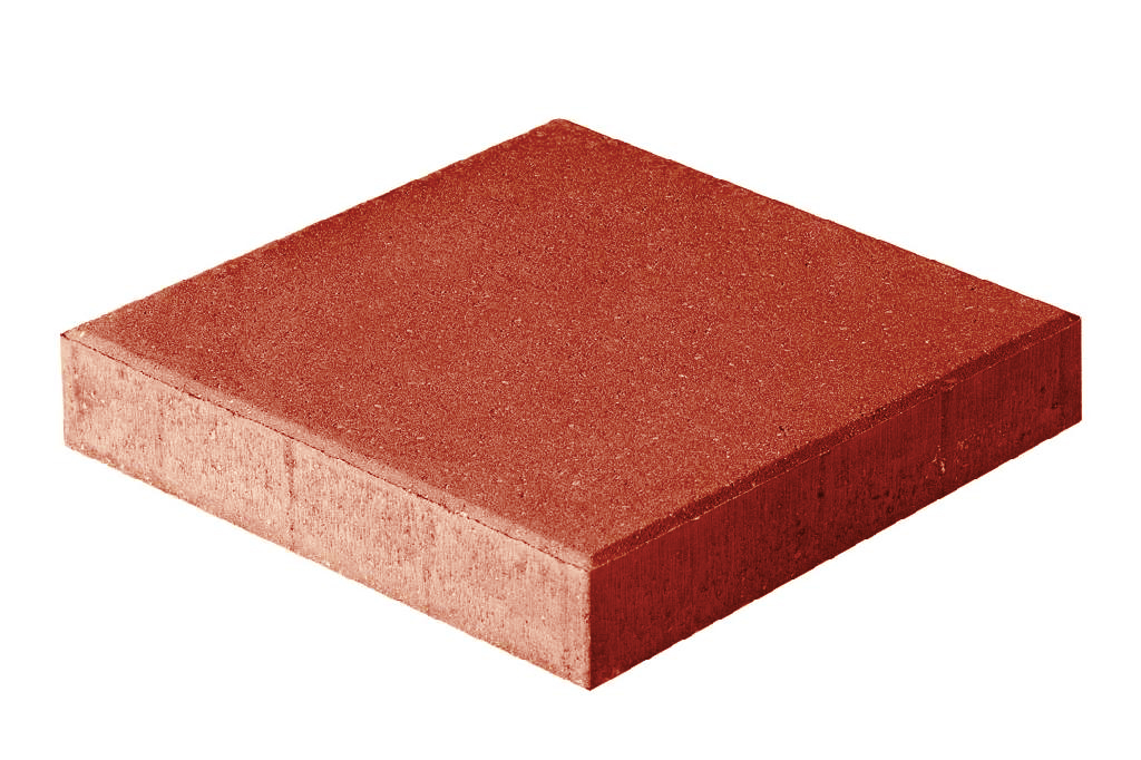 Плитка квадрат 330x330x70. Красный