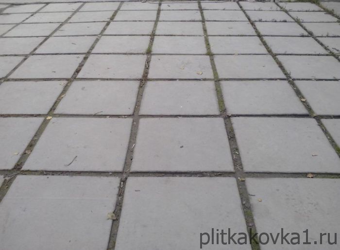 Квадратная тротуарная плитка 500х500х70