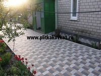 Тротуарная плитка Кирпичик 250x125x70 серый