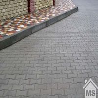 Тротуарная плитка Катушка гладкая﻿ серый