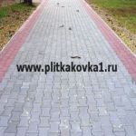 Тротуарная плитка Катушка вибропрессованная коричневый
