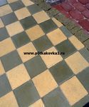 Купить тротуарная плитка квадрат 330x330x70мм коричневый