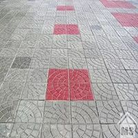 Тротуарная плитка Паутинка красный