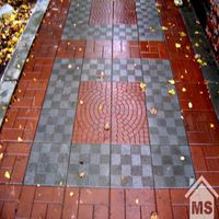 Тротуарная плитка Паутинка коричневый