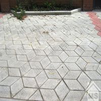 Тротуарная плитка Ромбик серый